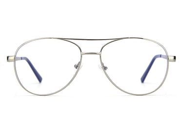 Men Calypso Eyeglasses: Elliot - Silver - SpecSMART Eye Clinic (Front View)